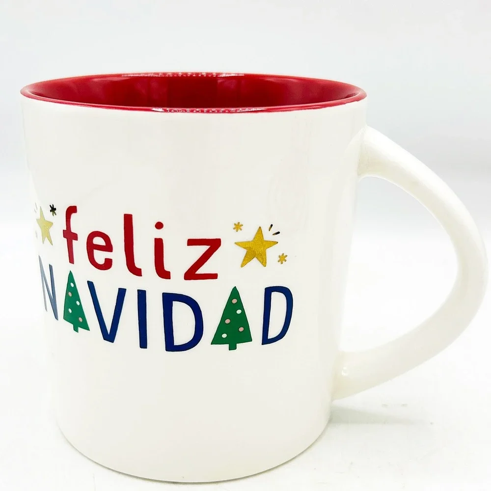 Target Wondershop Feliz Navidad Mug‎ Stars and Trees